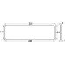 Ventilation Grille for Recess Mounting with Flanged Rim Straight-edged Ventilation area 120 cm2 length 225 mm recessed length 220 mm height 120 mm recessed height 116 mm brown