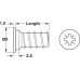 Varianta Screw Cylindrical Head Fully Threaded for Ø 5 mm Hole Length 16 mm PZ2 galvanized