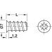 Varianta Screw Countersunk Head PZ Steel Fully Threaded for Ø 5 mm Hole Length: 10.5 mm Big-Pack
