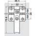 Connecting Hinge for Free Fold Installation with Euro screws