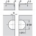Flap Hinge 270° Screw Fixing Brass or Steel Economy model Steel polished nickel plated