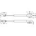 Drop Down Flap Stay Automatic Opening 244 mm Version for Wooden/Aluminium Frame Doors 1 x 244 mm
