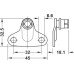 Mounting Bracket for Mounting Lid Stay to Cabinet Steel For edge distance (cabinet) 37 or 63 mm