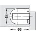 Chest Lid Hinge for Medium Sized Lids Opening angle 105° Black