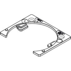 Linear Adaptor Plate for Tiomos Flap Hinge Nickel plated