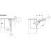 Single Door Flap Fitting Complete Set Free Flap 1.7 107° opening angle Model A white RAL 9003 cover caps