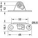 Mounting Bracket for Maxi Up 3675 Duo 3667 and Duo Forte Lid Stays For wooden flaps or flaps with aluminium frame from frame width 45 mm With slide on clip (for quick fixing) for Varianta special screw