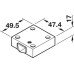 Built In Switch with Universal Push Button 2 A/240 V AC Black finish