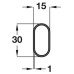 Wardrobe Rail 90° Steel New number for 801.19-0001