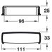 Cup Pull Handle Zinc Alloy Fixing Centres 96 mm Kane Oil rubbed bronze