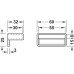 Slat Pocket for use with 8 x 53 mm Wooden Slats Brown finish