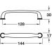 Pull Handle Zinc Alloy Fixing Centres 128 mm Kane Oil rubbed bronze