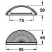Cup Pull Handle Zinc Alloy Fixing Centres 76 mm Crawford Golden champagne
