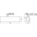 Door Closer Overhead With or Without Backcheck Geze TS 2000NV and TS 2000 NVBC (Designer) TS 2000 NVBC with backcheck satin stainless steel