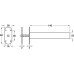 Jamb Closer Concealed Radius or Rectangular Brass Plates Steel Mechanism Suitable for uncontrolled door closing Radius plates electro-brassed