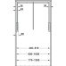 Pull Down Wardrobe Rail for Internal Wardrobe Width 770-1200 mm 2004 Installed height 850 mm Chrome plated steel rail black plastic housing and connecting parts chrome plated pull rod