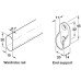 Wardrobe Rail Packed Set for Single or Double Wardrobes Wall thickness 0.7 mm For single wardrobe