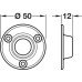 Rail Socket Ø 19 mm Steel White finish