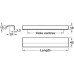 Profile Handle Aluminium Fixing Centres 32-1056 mm Ona Brushed black hole centres 1056 mm