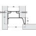 End Profile for Vertical Fixing between Cabinet and Door Gola System E Graphite powder coated length 2.4 m