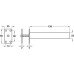 Jamb Closer Concealed Radius or Rectangular Brass Plates Steel Mechanism Suitable for uncontrolled door closing Rectangular plates electro brassed