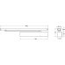 Door Closer Overhead Cam Action Guide Rail Aluminium Body Geze TS 3000 B Silver
