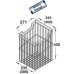 Laundry Basket Angled For cabinet width 450 mm