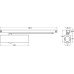 Door Closer Overhead Rack and Pinion Guide Rail Aluminium Body TS 3000 EC BC Silver