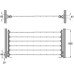 Pull Out Trouser Rack Adjustable Aluminium and Plastic Load capacity 8 kg White/bright aluminium finish