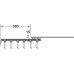 Pull Out Rack Width Adjustable Aluminium and Plastic System Plus Load capacity 7 kg Brown/brown finish