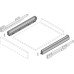 Drawer Sides 63 mm High Nova Pro Scala Length 450 mm stone