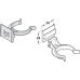 Plinth Clip and Bracket for Adjustable Plinth Feet Screw Fixing Häfele Axilo™ 48 Plastic black Slide on