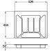 Cutlery Insert Length 434 mm Plastic New number for 556.75-0104. Width 534 mm