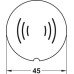 Escutcheon Foil for Reader Module Dialock DT 710 With PC aperture white