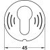 Escutcheon Foil for Reader Module Dialock DT 710 Without aperture grey
