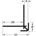 External Corner Profile for Alusplash™ Splashbacks 610 mm - Anthracite