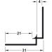 Internal Corner Profile for Alusplash™ Splashbacks 610 mm - Silver