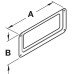  Label Frame Steel Nickel Plated Width 100 mm height 58 mm depth 2 mm