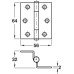 Cranked Hinge Stormproof Medium Duty Steel 1951 For vent lights and casement windows Zinc plated