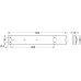 Spacer Bar for Pull Out Frames Häfele Dresscode For sliding doors dim. D 42 mm umber grey