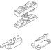 Fitting Set for Sliding Interior Doors Hawa-Junior 40/Z Top hung system For 1 door
