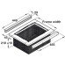 Wicker Basket Natural with Beech Frame For cabinet width 400 mm frame width 320 mm