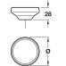 Knob Wood Unfinished/Lacquered Ø 42-67 mm Cadogan Oak unfinished Ø 67 mm