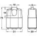 Padlock Laminated Open/Closed Shackle Startec Size (A) 51 mm closed shackle
