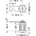 Cam Lock Econo Standard Profile with Hook Cam Keyed alike