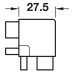 Profile Connector for External Corners for Profiles Gola System B Plus Matt white powder coated