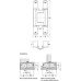 3D Hinge 180° Aluminium Zinc Diecast and Steel Tectus TE 640 3D A8 FR 3-way continuous adjustment Matt nickel