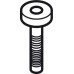 M10 Screw for Mounting Plinth Foot Top Section For use with top section 637.96.361 Galvanized