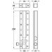 Tower Bolt Heavy Duty Length 250 mm Steel Pewter