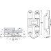 3D Hinge 180° Aluminium Zinc Diecast and Steel Tectus TE 340 3D Energy 3-way continuous adjustment Satin stainless steel effect